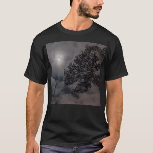 Nacht Himmel mit dem Mond T-Shirt