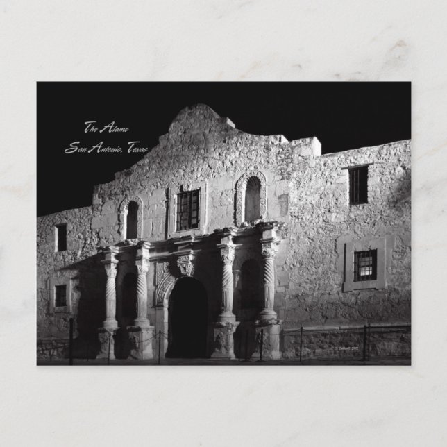 Nacht im Alamo Postkarte (Vorderseite)