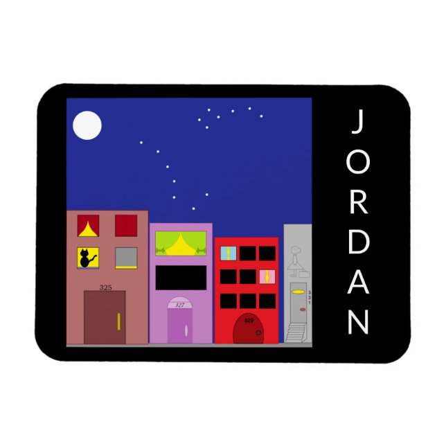 Nacht in der Stadt: Magnet (Horizontal)