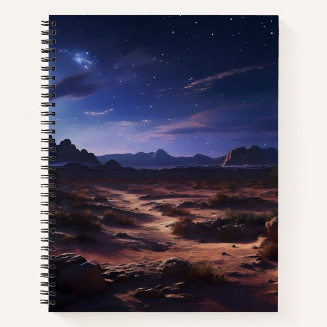 Nacht in der Wüste Notizbuch (Vorderseite)
