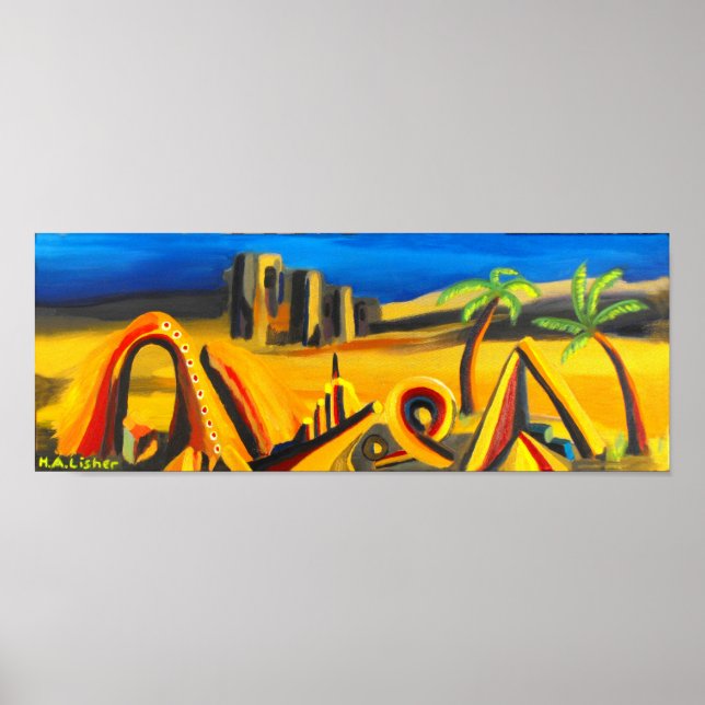 Nacht in der Wüste Poster (Vorne)