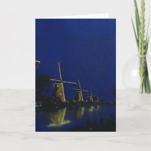 Nacht in Kinderdijk Karte