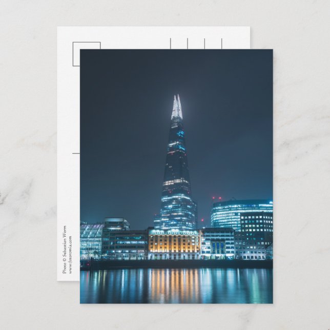 Nacht in London Postkarte (Vorne/Hinten)
