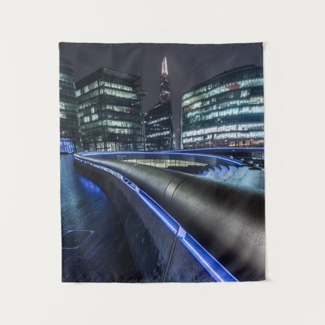 Nacht in London Wandteppich (Vorderseite)