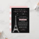 Nacht in Paris Eiffel Tower Daddy Daughter Dance Einladung (Vorderseite/Rückseite Beispiel)
