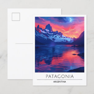 Nacht in Patagonien Argentinien Reise Postkarte