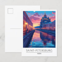 Nacht in Sankt Petersburg Russland Reisen