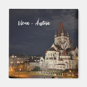Nacht in Wien, Österreich Magnet