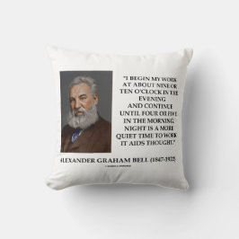 Nacht ist eine ruhigere Zeit, Graham Bell Qte zu a Kissen