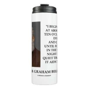 Nacht ist eine ruhigere Zeit, Graham Bell Qte zu a Thermosbecher
