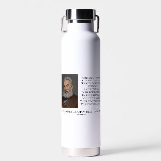 Nacht ist eine ruhigere Zeit, Graham Bell Qte zu a Trinkflasche