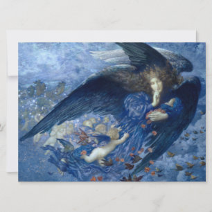 Nacht mit ihrem Sternenzug (Engel mit Cherubim) Karte