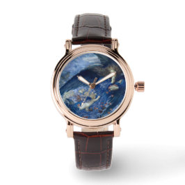 Nacht mit ihrer Train of Stars (Engel mit Cherubs) Armbanduhr