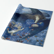 Nacht mit ihrer Train of Stars (Engel mit Cherubs)