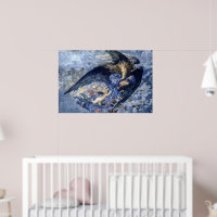 Nacht mit ihrer Train of Stars (Engel mit Cherubs)