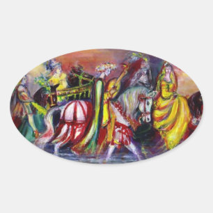 NACHT OVALER AUFKLEBER