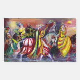 NACHT RECHTECKIGER AUFKLEBER