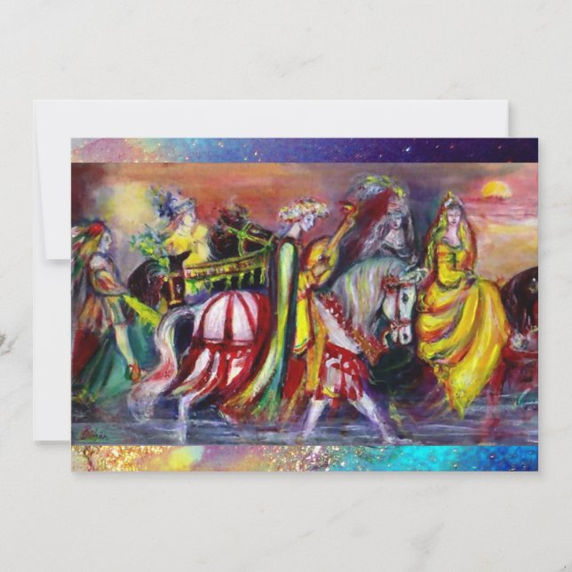 NACHT-RIDERS, strahlend blauer Glitzern Ankündigung (Vorderseite)