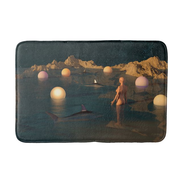 Nacht schwimmen badematte (Vorderseite)