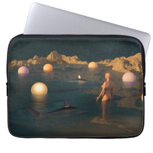 Nacht schwimmen laptopschutzhülle