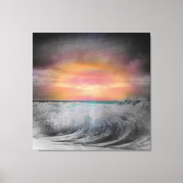 Nacht über Bodega Bay, von Don DePaola Leinwanddruck (Vorderseite)