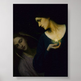 "Nacht und ihre Tochter schlafen" Poster