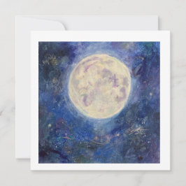 Nacht Vollmond Himmels Himmel Maureen Girard Unive Einladung