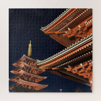 Nacht von Kaminarimon in Tokio Japan Puzzle
