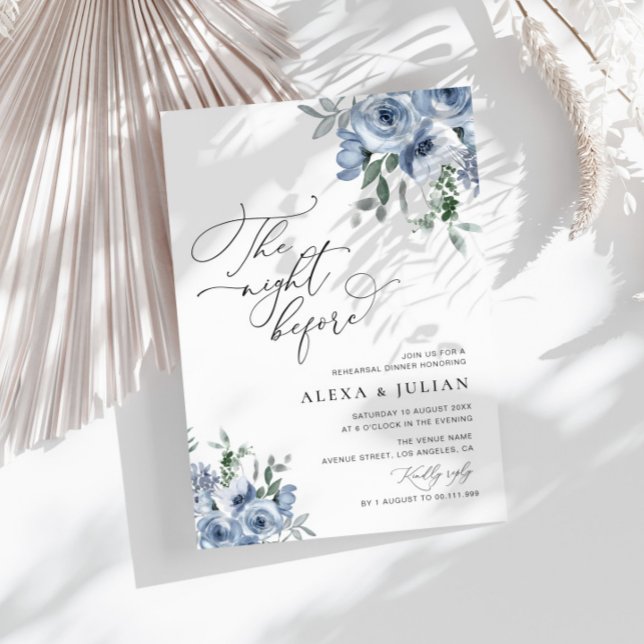 Nacht vor staubblauen Proben Einladung (Von Creator hochgeladen)