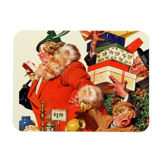 Nacht vor Weihnachten Magnet (Horizontal)