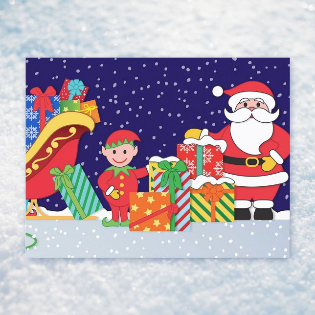 Nacht vor Weihnachten Postkarte (Von Creator hochgeladen)