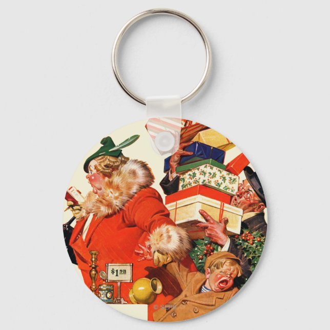 Nacht vor Weihnachten Schlüsselanhänger (Vorderseite)