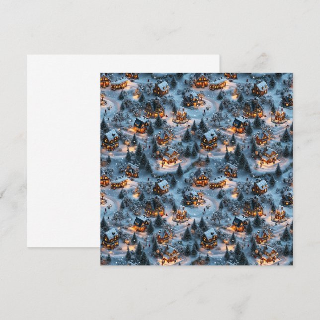 Nacht vor Weihnachten - Twilight Serenity Einladung (Vorne/Hinten)