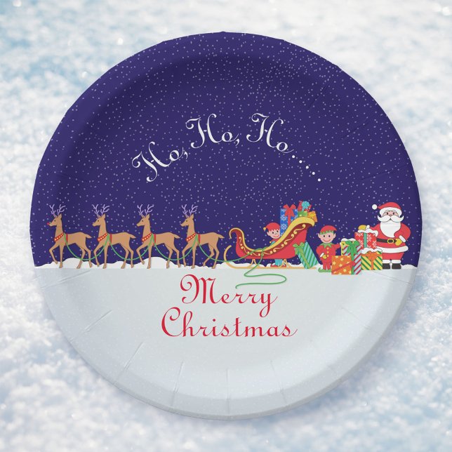 Nacht vor Weihnachts-Teller Pappteller (Von Creator hochgeladen)