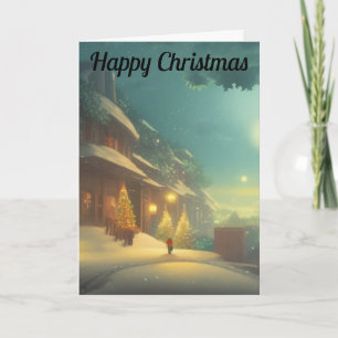 Nacht vor Weihnachtskarte Karte