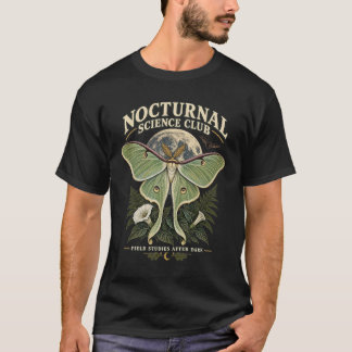 Nachtaktiver Wissenschaftsclub Luna-Motte Entomolo T-Shirt