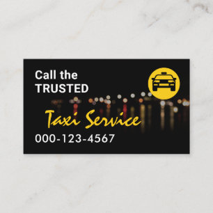 Nachtampel Taxidienst Visitenkarte