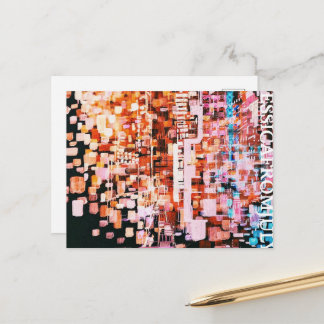 Nachtansicht aus dem Flug Postkarte