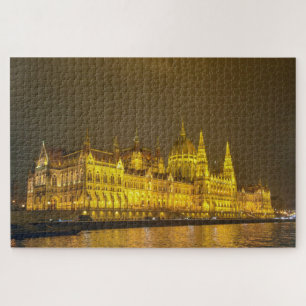 Nachtansicht, Ungarisches Parlament, Budapest Unga Puzzle