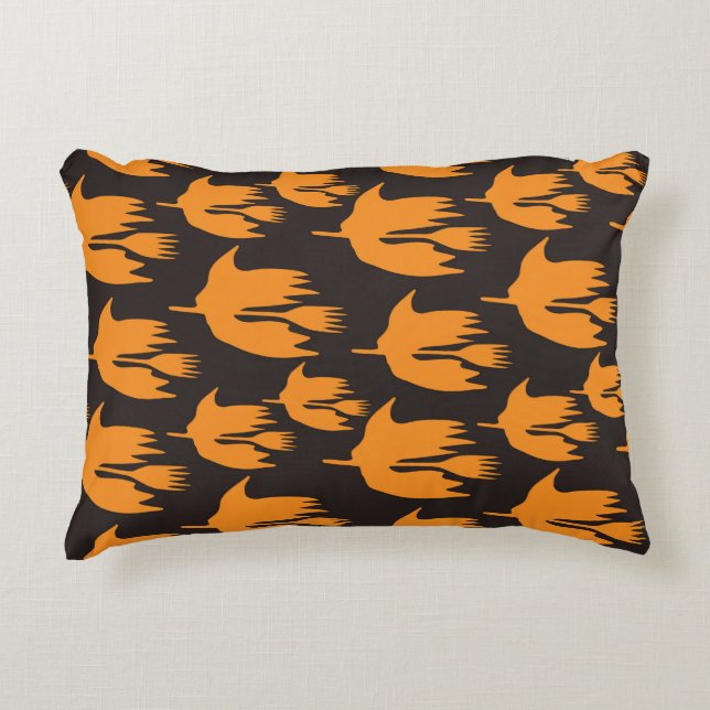 Nachtaufenthaltsreise - nahtloses Halloween-Muster Dekokissen (Vorderseite)