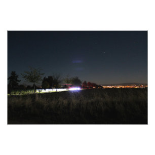 Nachtaufnahme Landschaft Fotodruck
