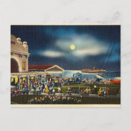 Nachtaufnahme Postkarten Blick aufs Meer