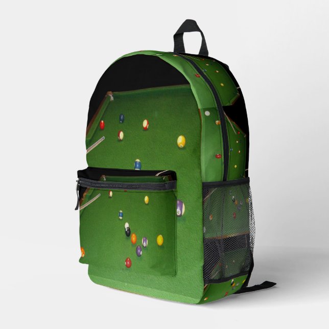 Nachtballfarbe mit Ballen und Kugeln, Bedruckter Rucksack (Rückseitige Ecke Rechts)