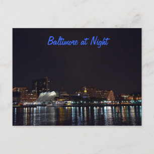 Nachtballon Postkarte