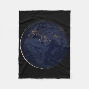 Nachtbeleuchtung in Europa, Afrika und im Nahen Os Fleecedecke