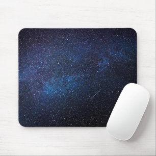 Nachtblaues Milchstraßen-Nacht-Himmels-Galaxie-Fot Mousepad