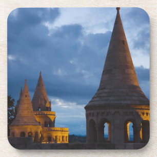 Nachtblick auf das Fischbecken, Burg Hil Untersetzer