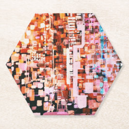 Nachtblick vom Flugaufkleber Untersetzer