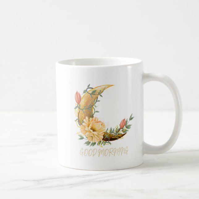 Nachtblühende Blumen Kaffeetasse (Rechts)