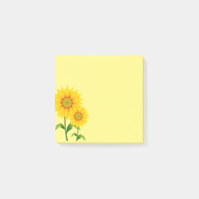 Nachtblumen Post-it Klebezettel (Vorderseite)
